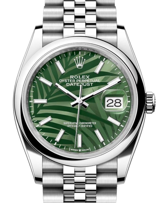 Rolex Datejust 36 36 mm 126200GPJ Steel Olive Green