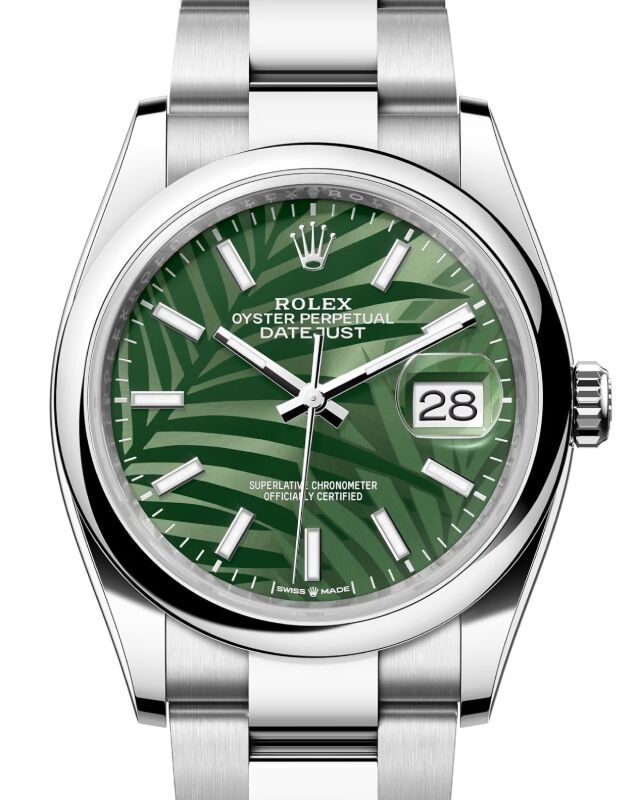 Rolex Datejust 36 36 mm 126200GPO Steel Olive Green