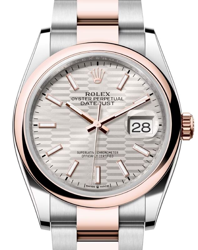 Rolex Datejust 36 36 mm 126201SFMSO Steel/Rose Gold Silver