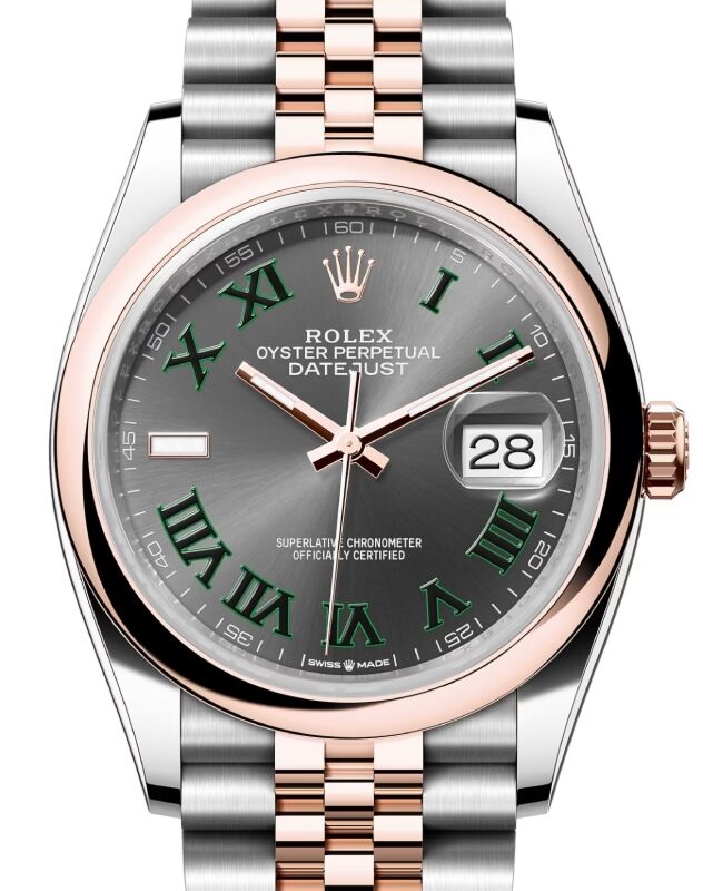 Rolex Datejust 36 36 mm 126201SLRJ Steel/Rose Gold Slate