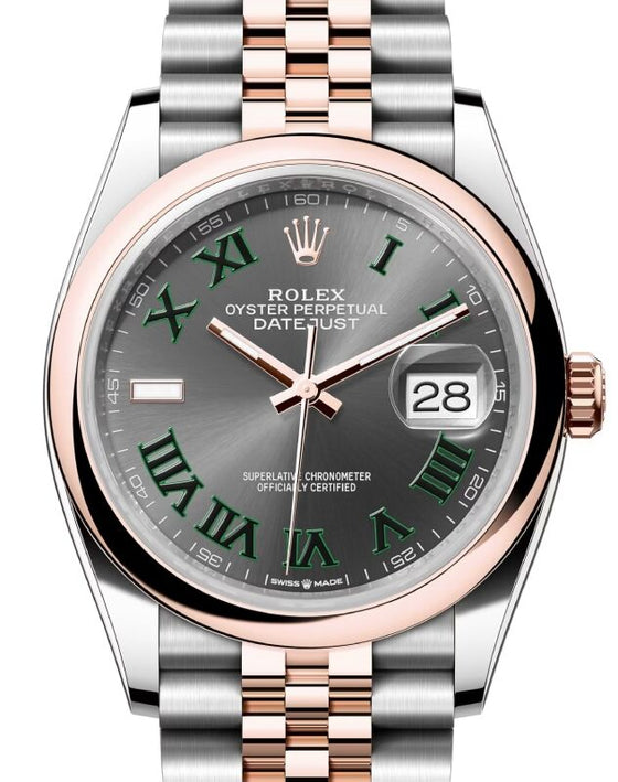 Rolex Datejust 36 36 mm 126201SLRJ Steel/Rose Gold Slate