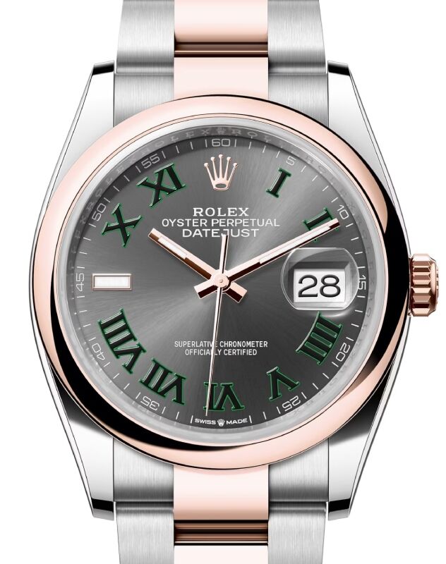Rolex Datejust 36 36 mm 126201SLRO Steel/Rose Gold Slate