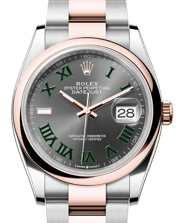 Rolex Datejust 36 36 mm 126201SLRO Steel/Rose Gold Slate