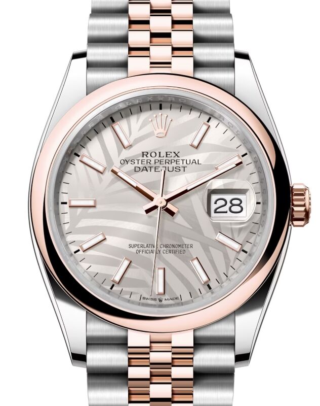 Rolex Datejust 36 36 mm 126201SPMSJ Steel/Rose Gold Silver
