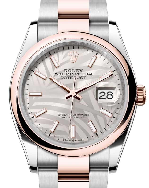 Rolex Datejust 36 36 mm 126201SSO Steel/Rose Gold Silver
