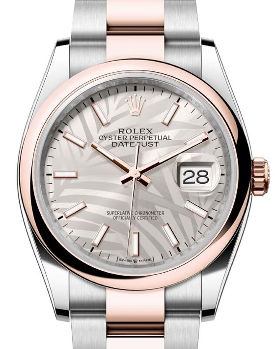 Rolex Datejust 36 36 mm 126201SSO Steel/Rose Gold Silver
