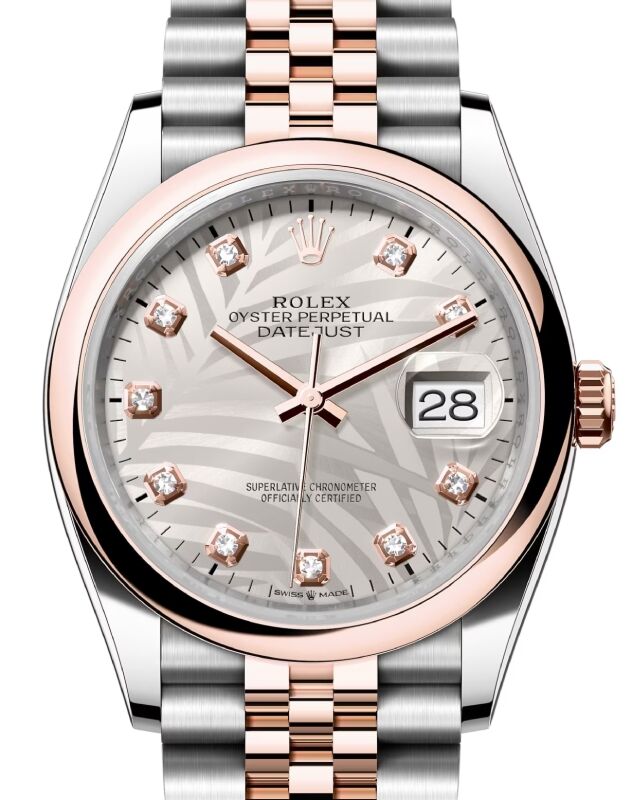 Rolex Datejust 36 36 mm 126201SVPMDJ Steel/Rose Gold Silver