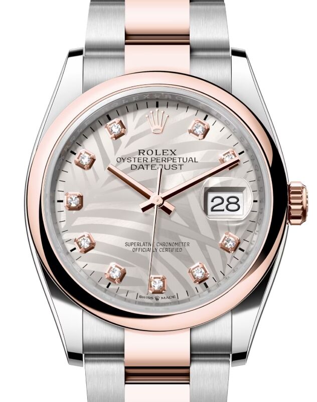 Rolex Datejust 36 36 mm 126201SVPMDO Steel/Rose Gold Silver