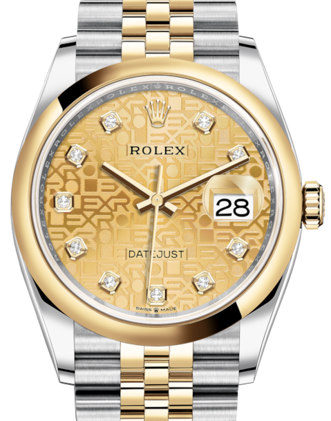 Rolex Datejust 36 36 mm 126203CJDJ Steel/Yellow Gold Champagne