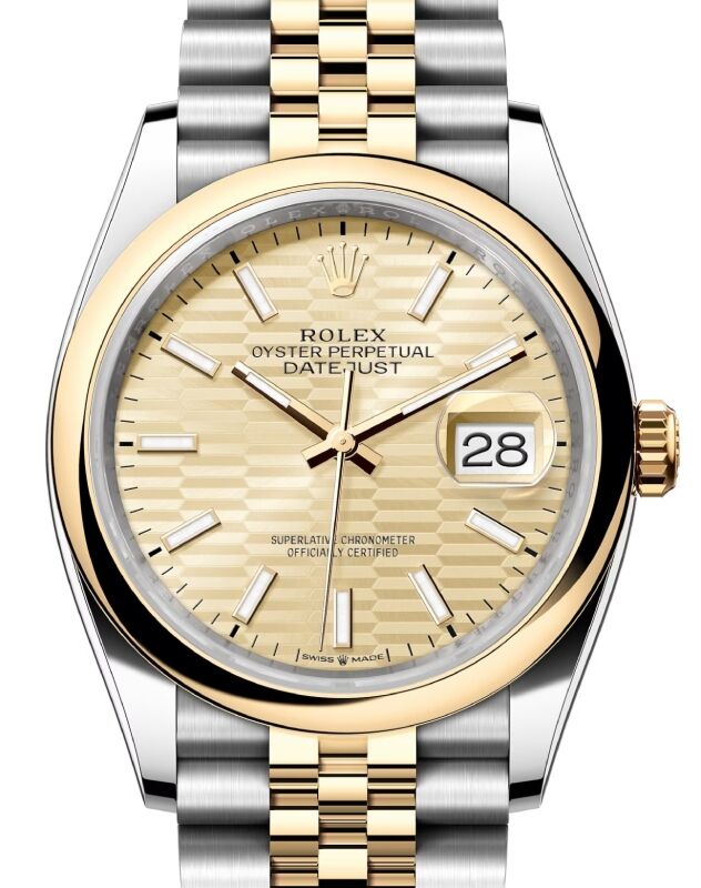 Rolex Datejust 36 36 mm 126203GFMSJ Steel/Yellow Gold Golden