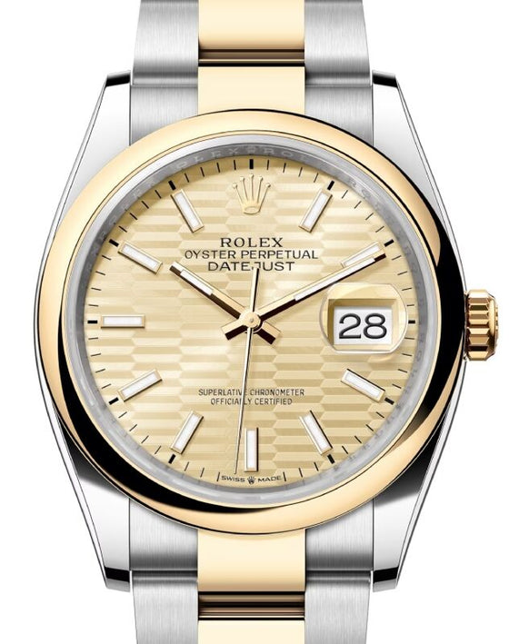 Rolex Datejust 36 36 mm 126203GJO Steel/Yellow Gold Golden