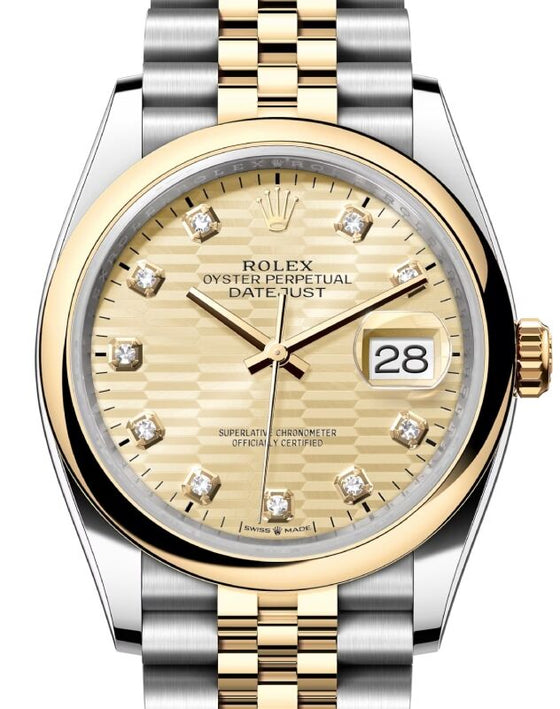 Rolex Datejust 36 36 mm 126203GOLFMDJ Steel/Yellow Gold Golden