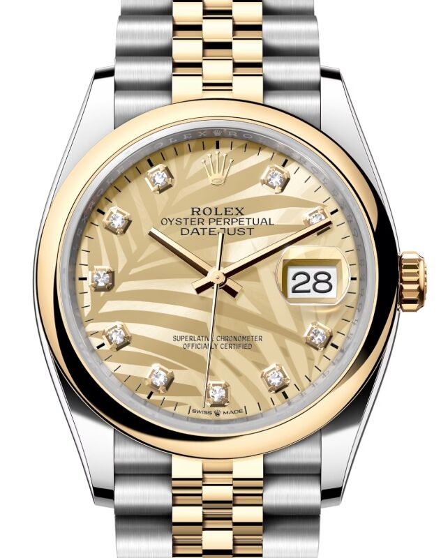 Rolex Datejust 36 36 mm 126203GOLPMDJ Steel/Yellow Gold Golden