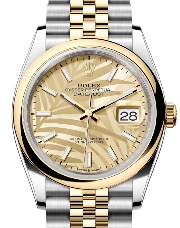 Rolex Datejust 36 36 mm 126203GPMSJ Steel/Yellow Gold Golden