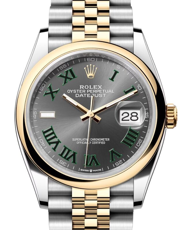 Rolex Datejust 36 36 mm 126203SRJ Steel/Yellow Gold Slate