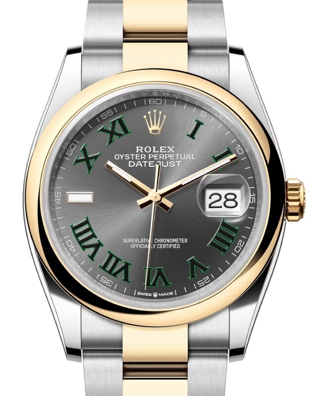 Rolex Datejust 36 36 mm 126203SRO Steel/Yellow Gold Slate