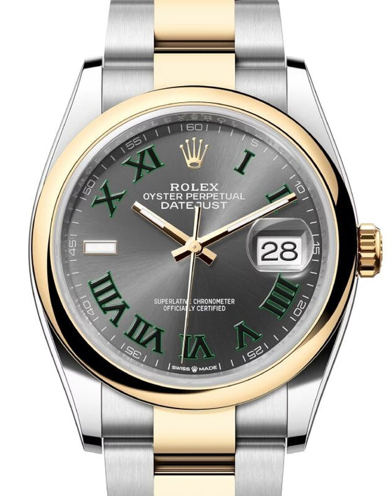 Rolex Datejust 36 36 mm 126203SRO Steel/Yellow Gold Slate