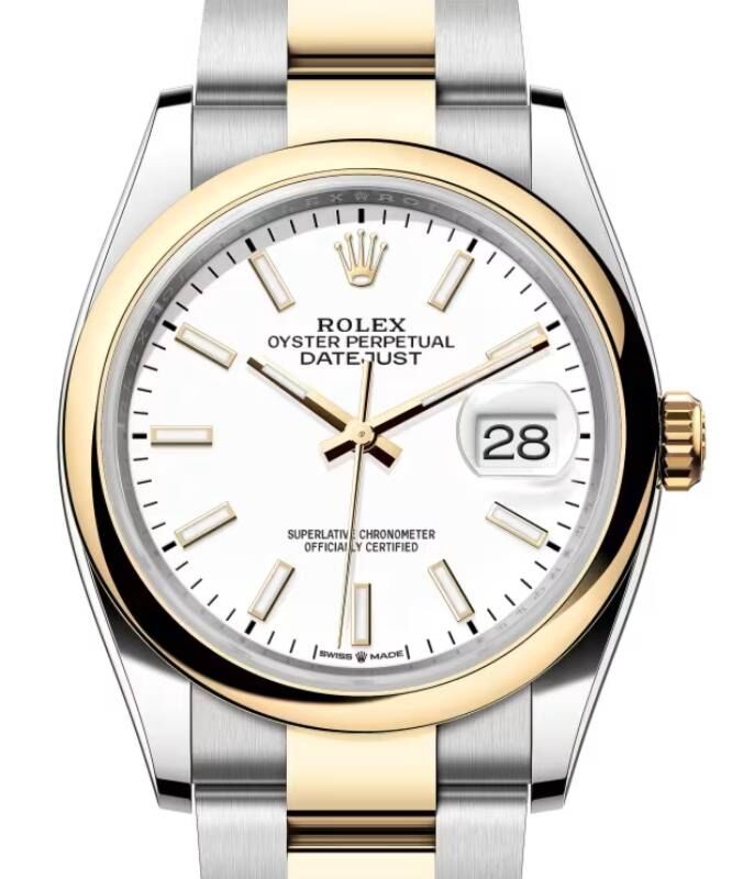 Rolex Datejust 36 36 mm 126203WSO Steel/Yellow Gold White