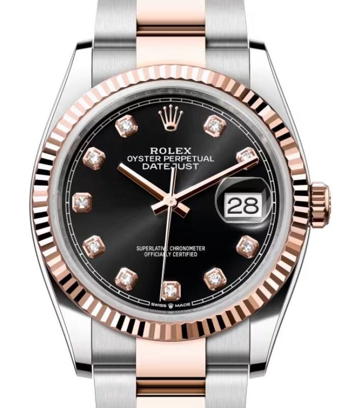 Rolex Datejust 36 36 mm 126231BDO Steel/Rose Gold Black