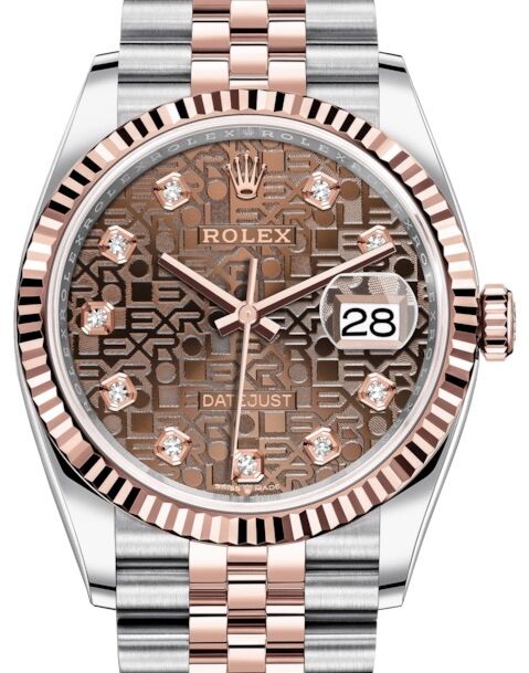 Rolex Datejust 36 36 mm 126231CJDJ Steel/Rose Gold Chocolate
