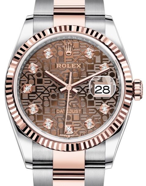 Rolex Datejust 36 36 mm 126231CJDO Steel/Rose Gold Chocolate