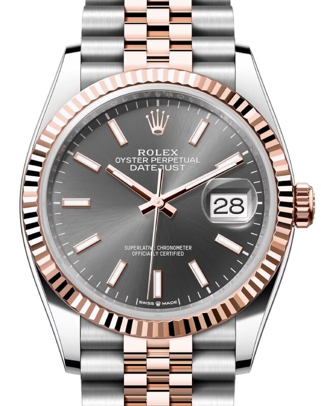 Rolex Datejust 36 36 mm 126231DRSJ1 Steel/Rose Gold Dark Rhodium