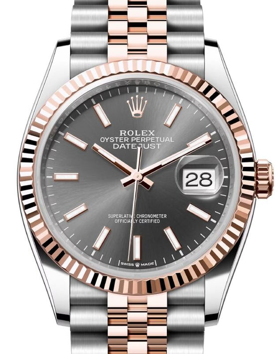 Rolex Datejust 36 36 mm 126231DRSJ1 Steel/Rose Gold Dark Rhodium