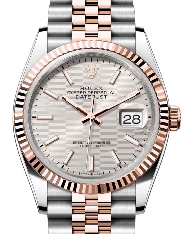 Rolex Datejust 36 36 mm 126231SFMJ Steel/Rose Gold Silver