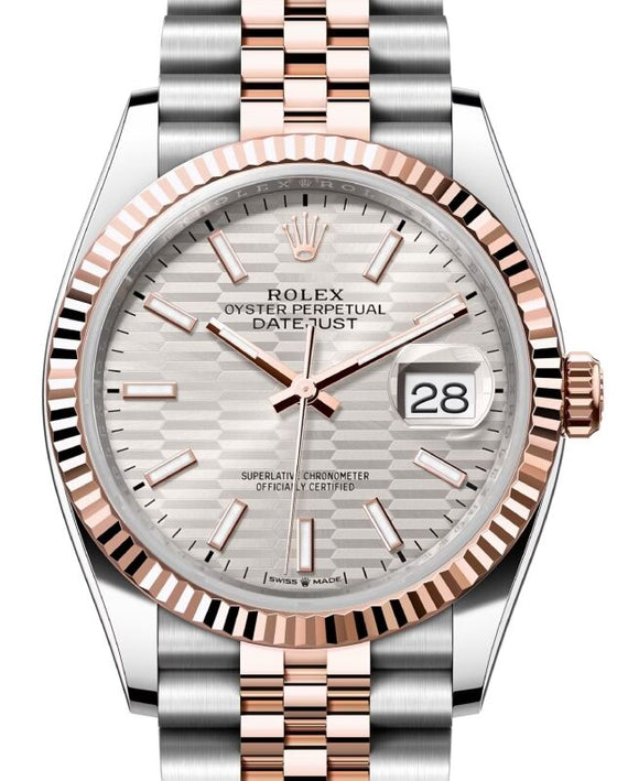 Rolex Datejust 36 36 mm 126231SFMJ Steel/Rose Gold Silver