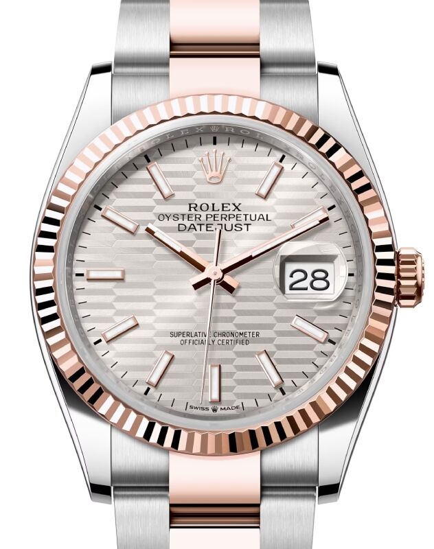 Rolex Datejust 36 36 mm 126231SFMO Steel/Rose Gold Silver