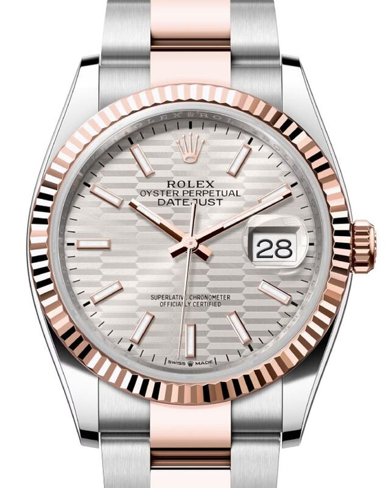 Rolex Datejust 36 36 mm 126231SFMO Steel/Rose Gold Silver