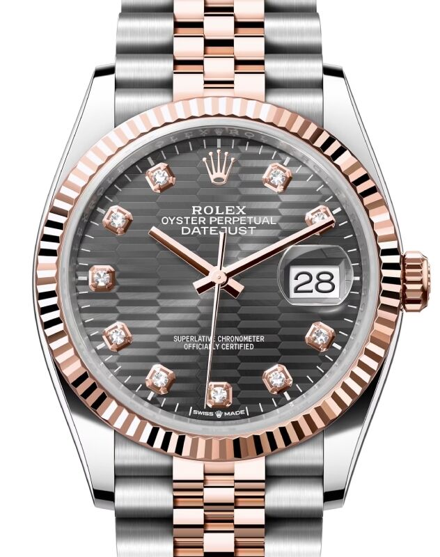 Rolex Datejust 36 36 mm 126231SLFMDJ Steel/Rose Gold Slate