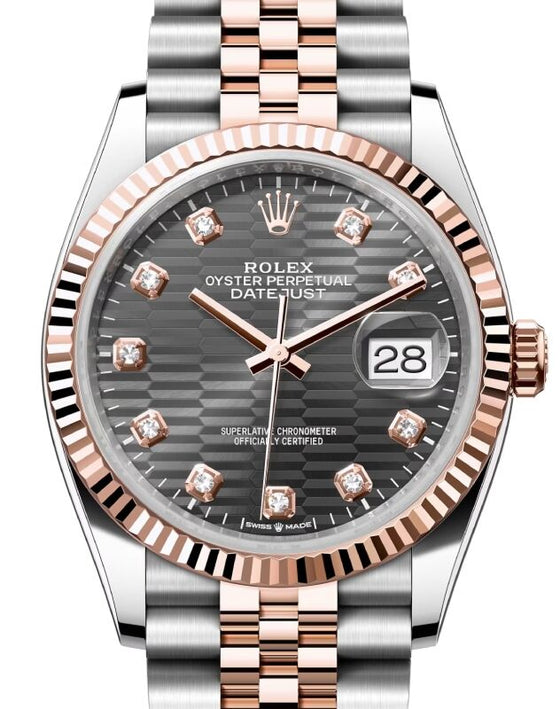 Rolex Datejust 36 36 mm 126231SLFMDJ Steel/Rose Gold Slate