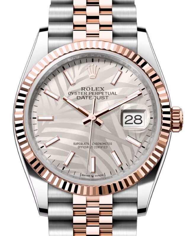 Rolex Datejust 36 36 mm 126231SPJ Steel/Rose Gold Silver
