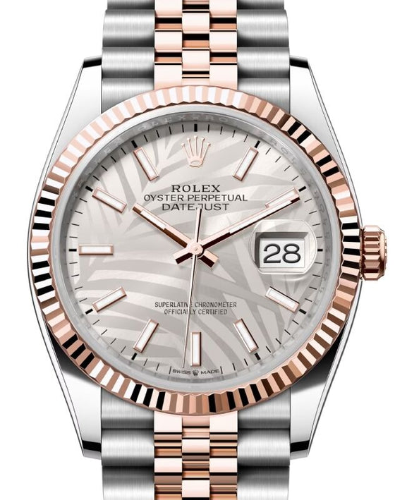 Rolex Datejust 36 36 mm 126231SPJ Steel/Rose Gold Silver