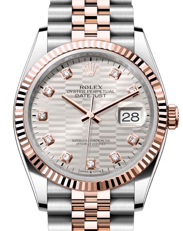 Rolex Datejust 36 36 mm 126231SVFMDJ Steel/Rose Gold Silver