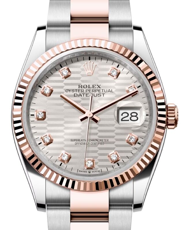 Rolex Datejust 36 36 mm 126231SVFMDO Steel/Rose Gold Silver
