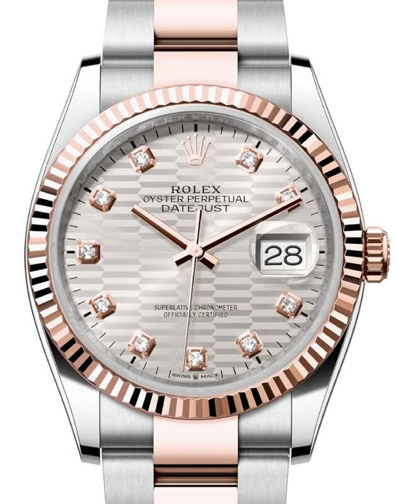 Rolex Datejust 36 36 mm 126231SVFMDO Steel/Rose Gold Silver