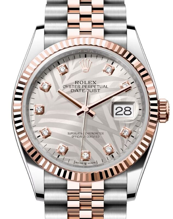 Rolex Datejust 36 36 mm 126231SVPMDJ Steel/Rose Gold Silver
