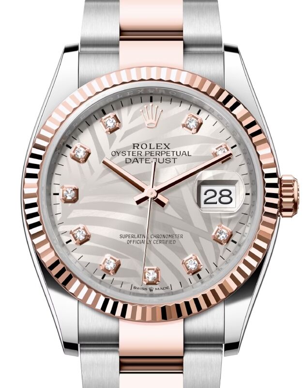 Rolex Datejust 36 36 mm 126231SVPMDO Steel/Rose Gold Silver