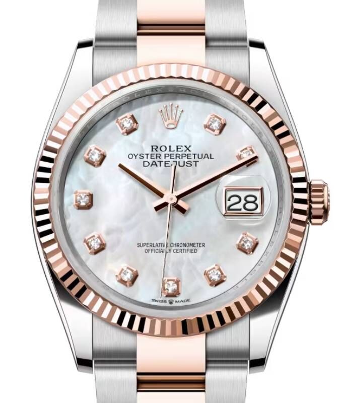 Rolex Datejust 36 36 mm 126231WMDO Steel/Rose Gold White Mother of Pearl