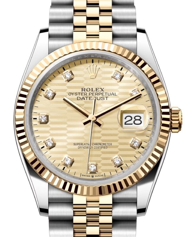 Rolex Datejust 36 36 mm 126233GFLUMDJ Steel/Yellow Gold Golden
