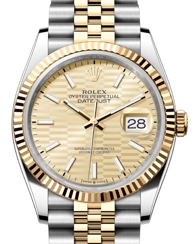 Rolex Datejust 36 36 mm 126233GFPJ Steel/Yellow Gold Golden