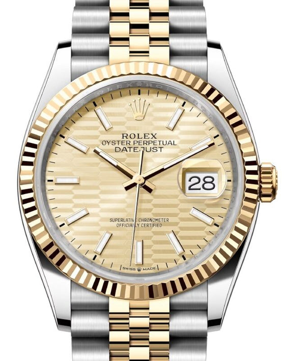 Rolex Datejust 36 36 mm 126233GFPJ Steel/Yellow Gold Golden