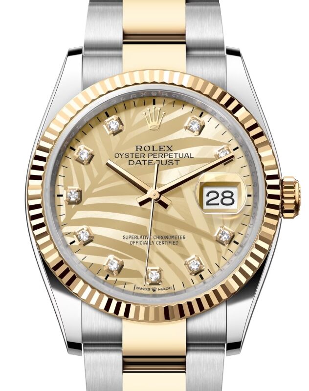 Rolex Datejust 36 36 mm 126233GOLPMDO Steel/Yellow Gold Golden