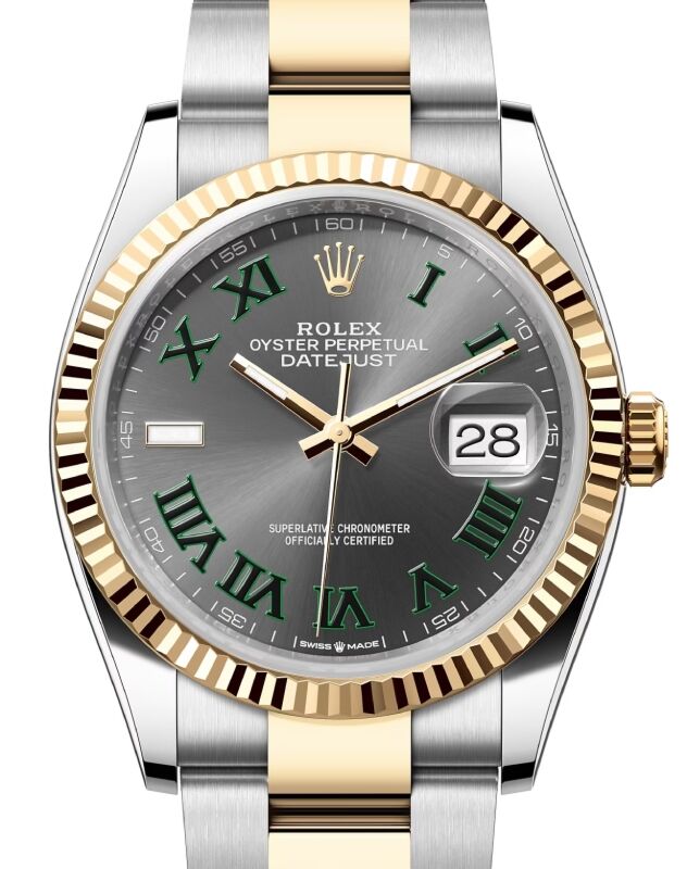 Rolex Datejust 36 36 mm 126233SRO Steel/Yellow Gold Slate