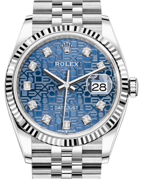 Rolex Datejust 36 36 mm 126234BJDJ Steel/White Gold Blue