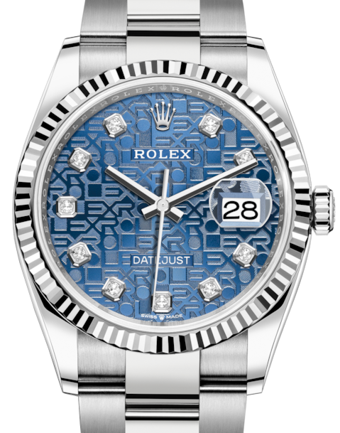 Rolex Datejust 36 36 mm 126234BJDO Steel/White Gold Blue