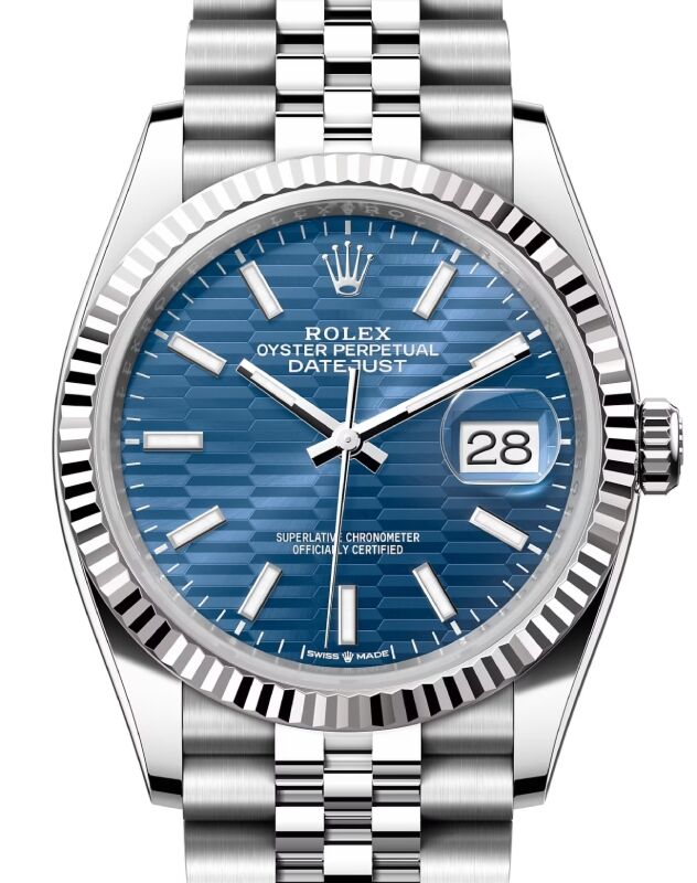 Rolex Datejust 36 36 mm 126234BLUSJ Steel/White Gold Blue
