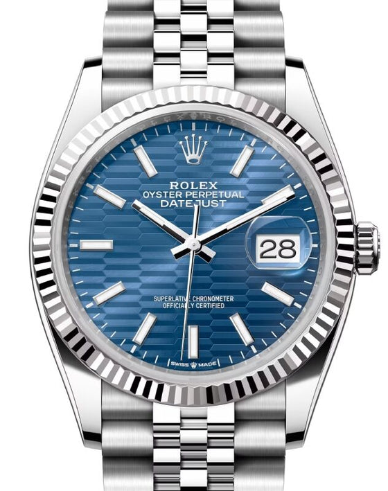 Rolex Datejust 36 36 mm 126234BLUSJ Steel/White Gold Blue